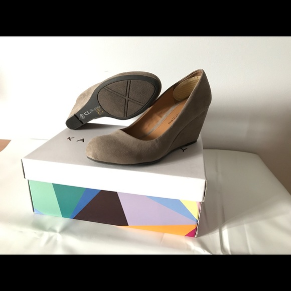 Suede Wedge Booties - Picture 2 of 6